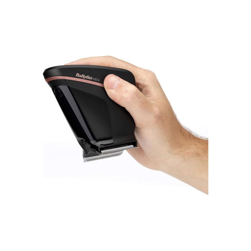 BaByliss The Crewcut DIY Self Cut Hair Clipper Self-Clipping Cordless Haircutting Tool Twin Blade System 4 Comb Guides 1–4 Grades Washable Black - Image 6