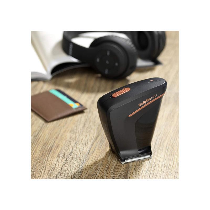 BaByliss The Crewcut DIY Self Cut Hair Clipper Self-Clipping Cordless Haircutting Tool Twin Blade System 4 Comb Guides 1–4 Grades Washable Black - Image 7