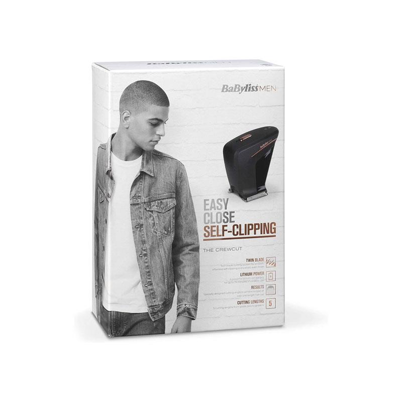 BaByliss The Crewcut DIY Self Cut Hair Clipper Self-Clipping Cordless Haircutting Tool Twin Blade System 4 Comb Guides 1–4 Grades Washable Black - Image 9