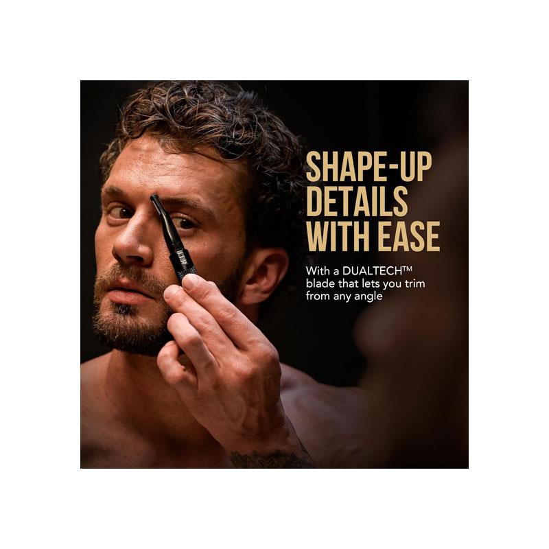 Wahl Manscaper Tactical Detail Trimmer Kit Nose Ear And Eyebrow Grooming Pen Trimmer Men's Facial Hair Removal Black - Image 2