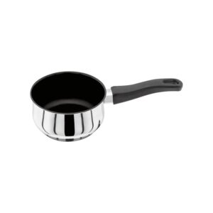 Judge Vista Non Stick Milk Pan 14cm 900ml Excalibur Coating Stainless Steel Silver