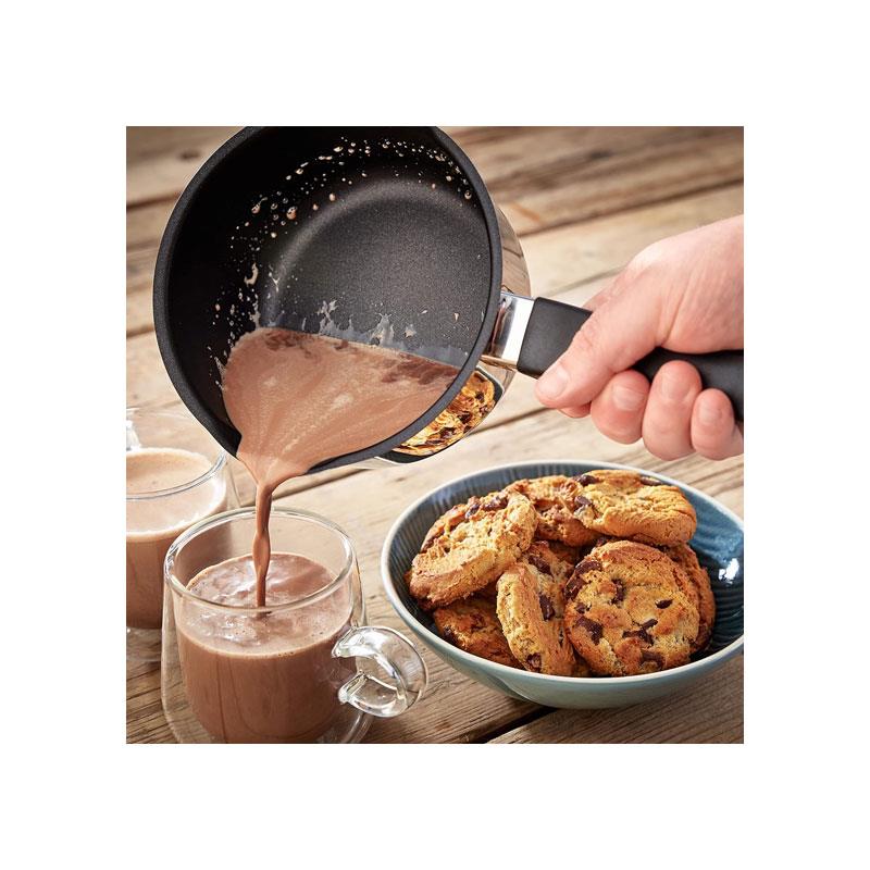 Judge Vista Non-Stick Milk Pan 14cm/900ml Stainless Steel Silver - Image 4