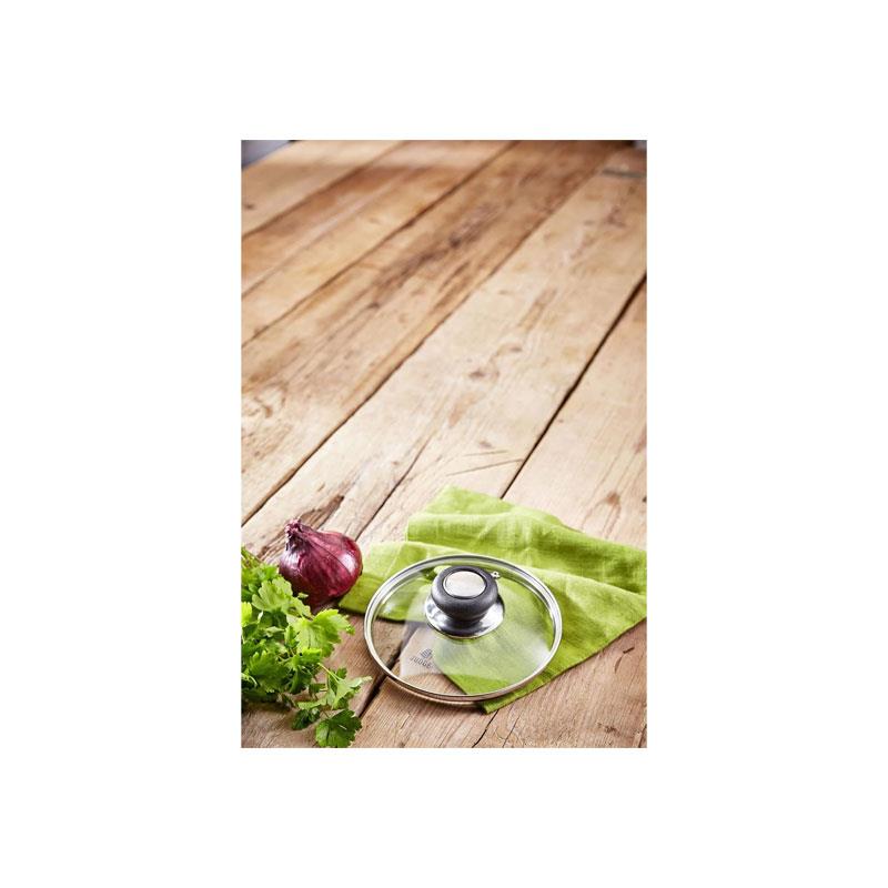 Judge Vista Spare Saucepan Replacement Glass Lid 22cm Silver - Image 2