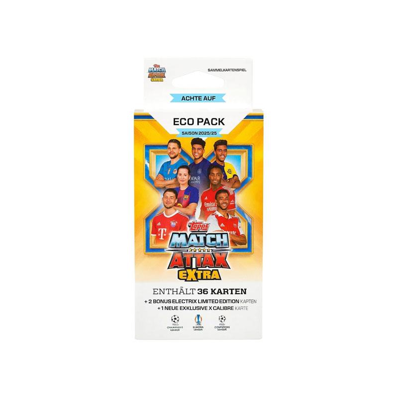 Topps Match Attax Extra 2025 2026 Eco Pack 39 Cards UEFA Champions League