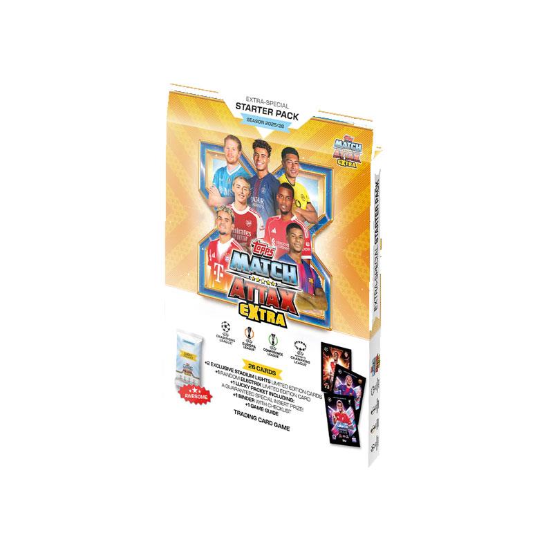 Topps UCC Match Attax Extra 2025/2026 Starter Pack 50 Cards 4 Limited Edition Cards Multicolour