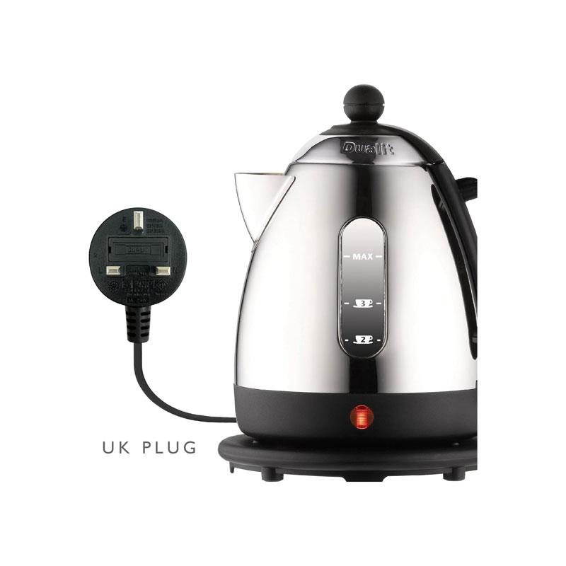 Dualit Mini Lite Electric Jug Kettle Fast Boiling Polished Stainless Steel High Gloss Finish 2000W 1 Litre Silver/Black - Image 5