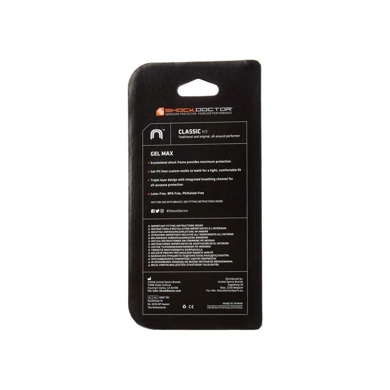 Shock Doctor Mouthguard Gel Max Youths Clear Youths Clear For Sports Protection Comfortable Triple-Layer Design - Image 2