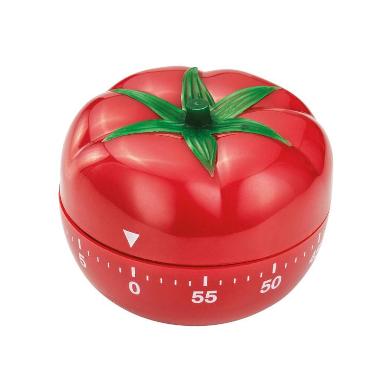Judge Tomato Kitchen Timer 60 Minute Mechanical Wind Up Cooking Timer Red