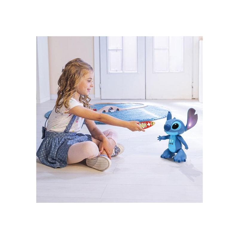 Lexibook Bilingual Disney Stitch Robot Interactive Toy With Remote Controlled Reacts To Touch Programmable Two Speed Age 5+ Blue - Image 2