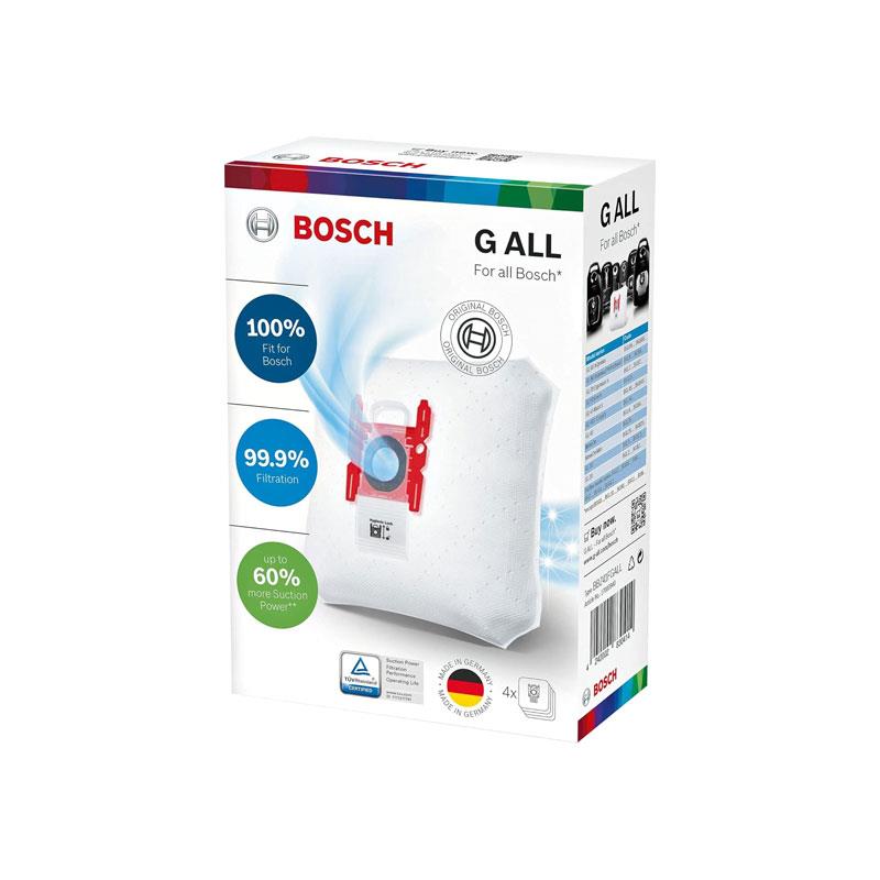 Bosch Power Protect Type G ALL Vacuum Cleaner Dust Bags 4 Pack With Closure BBZ41FGALL White