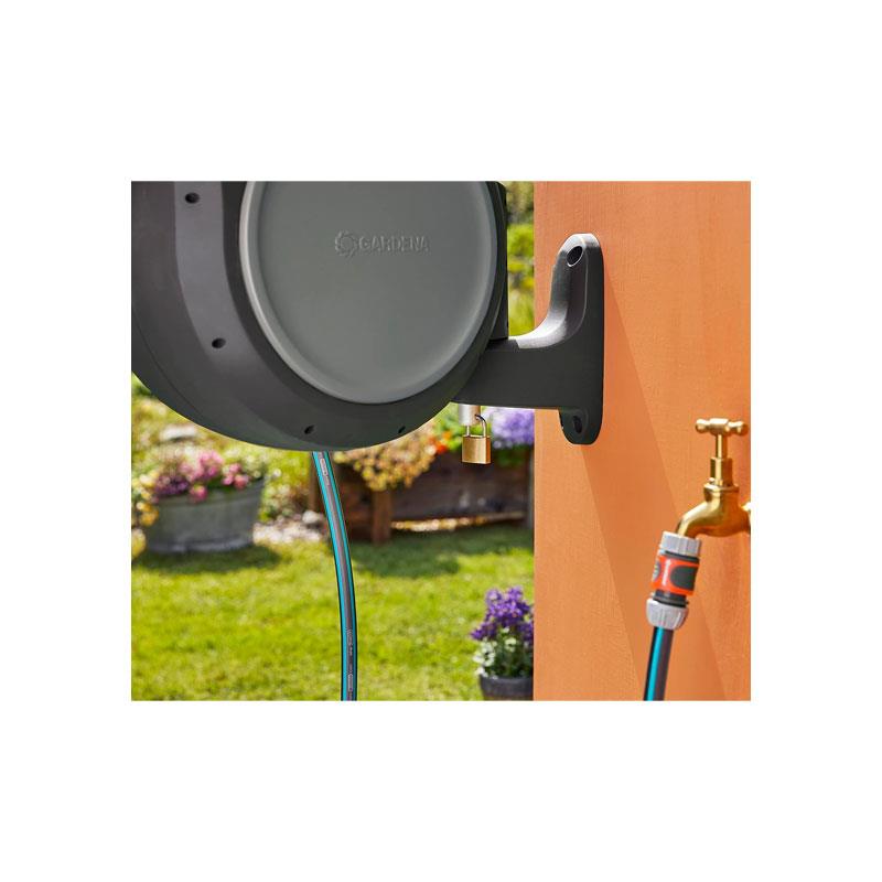 Gardena Wall-Mounted Hose Box Roll Up 30 Hose Reel Automatic Multicolour - Image 8