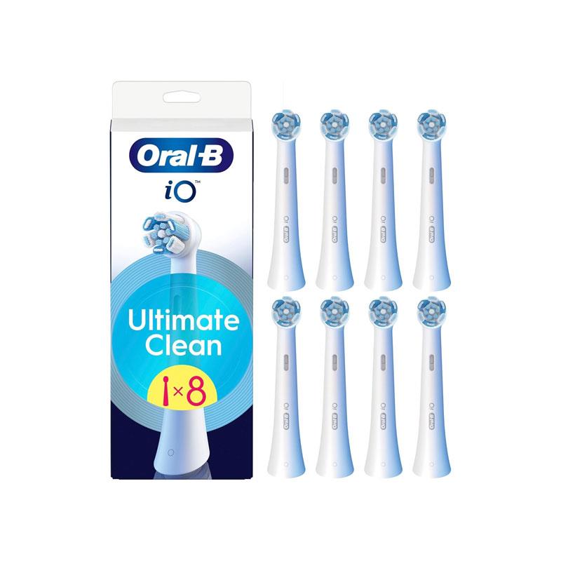 Oral-B Ultimate Clean Replacement Brush Heads 8 Pack White for iO Series Electric Toothbrush