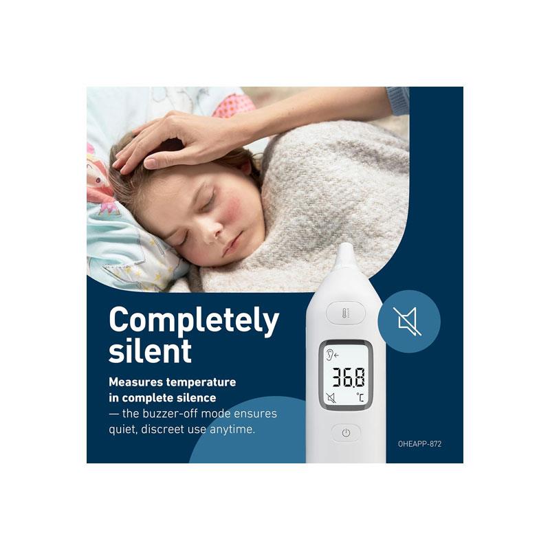 Omron Gentle Temp 533 Infrared Digital Ear Thermometer For Babies Children And Adults High-Speed 1-Second Measurement White - Image 5