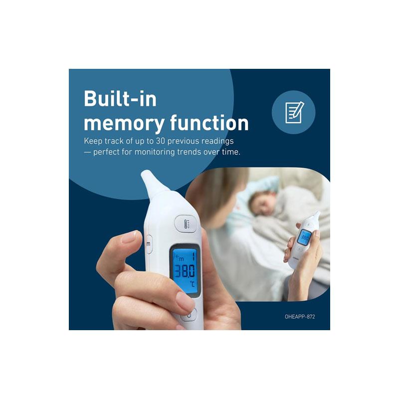 Omron Gentle Temp 533 Infrared Digital Ear Thermometer For Babies Children And Adults High-Speed 1-Second Measurement White - Image 8