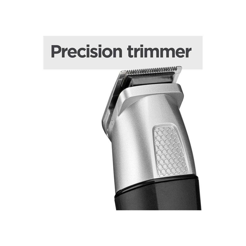 BaByliss Lithium Power 11-In-1 Multi-Trimmer Beard Trimmer Nose Hair Trimmer Cordless Grooming Kit Black/Grey - Image 4
