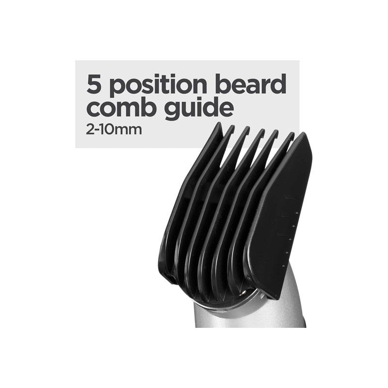 BaByliss Lithium Power 11-In-1 Multi-Trimmer Beard Trimmer Nose Hair Trimmer Cordless Grooming Kit Black/Grey - Image 9