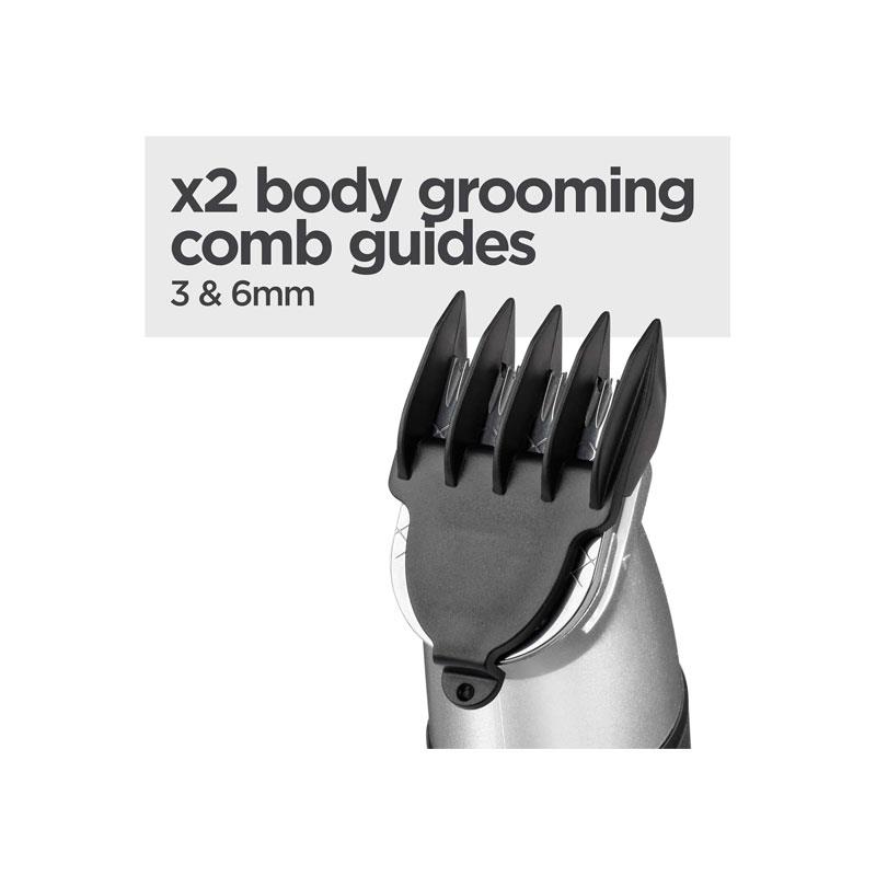 BaByliss Lithium Power 11-In-1 Multi-Trimmer Beard Trimmer Nose Hair Trimmer Cordless Grooming Kit Black/Grey - Image 10