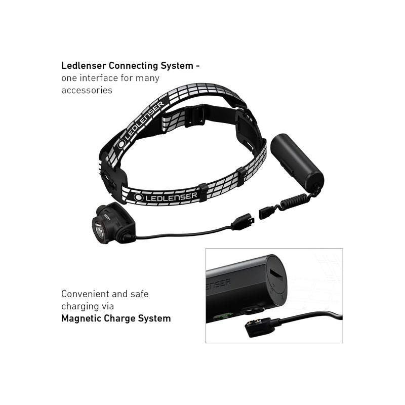 Ledlenser H7R Signature Rechargeable Outdoor LED Head Torch Super Bright 1200 Lumens Headlamp 260 Meter Focus 65 Hours Running Time Black 4 Ledlenser H7R Signature Rechargeable Outdoor LED Head Torch Super Bright 1200 Lumens Headlamp 260 Meter Focus 65 Hours Running Time Black - Image 4