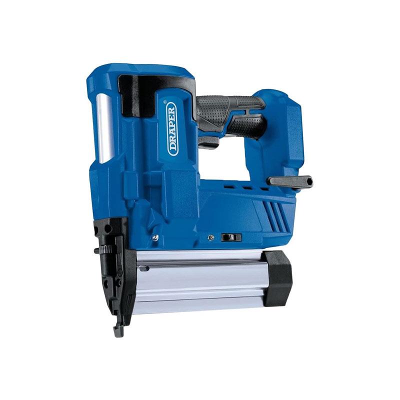 Draper D20 20V Cordless Nailer And Stapler 1 x 2.0Ah Battery 1 x Charger Blue - Image 4