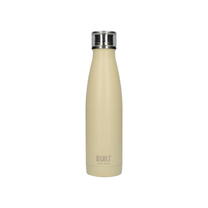 Built Double Walled Stainless Steel Water Bottle 500ml Vanilla 1 Built Double Walled Stainless Steel Water Bottle 500ml Vanilla