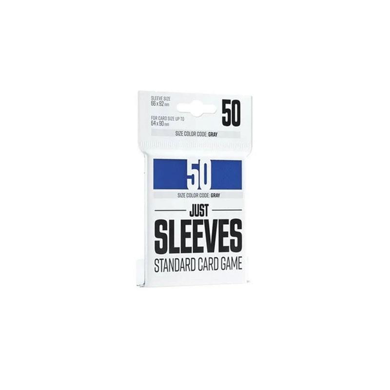 Just Sleeves Standard Card Game Colour Grey 66 x 92mm 50 Pack Blue