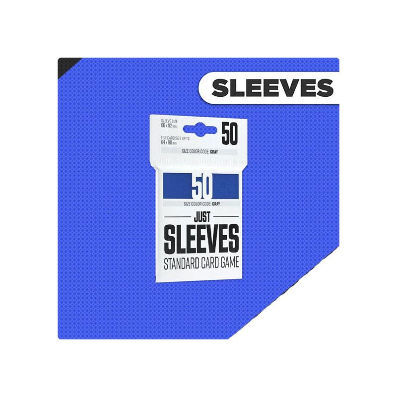 Just Sleeves Standard Card Game Colour Grey 66 x 92mm 50 Pack Blue - Image 3