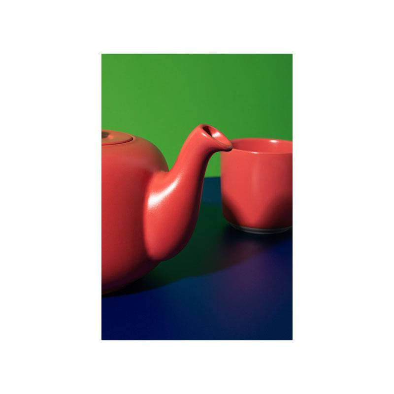 La Cafetiere Classic Teapot Stoneware 600ml Red 5 La Cafetiere Classic Teapot Stoneware 600ml Red - Image 5