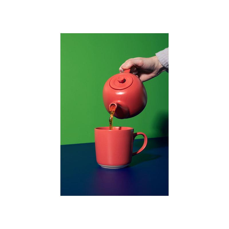 La Cafetiere Classic Teapot Stoneware 600ml Red 7 La Cafetiere Classic Teapot Stoneware 600ml Red - Image 7