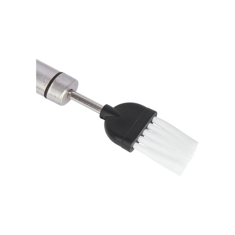 KitchenCraft Oval Handled Stainless Steel Pastry Brush 19.5cm Silver - Image 3