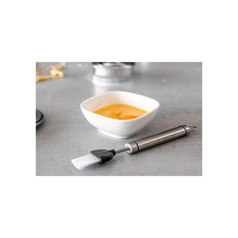 KitchenCraft Oval Handled Stainless Steel Pastry Brush 19.5cm Silver - Image 5