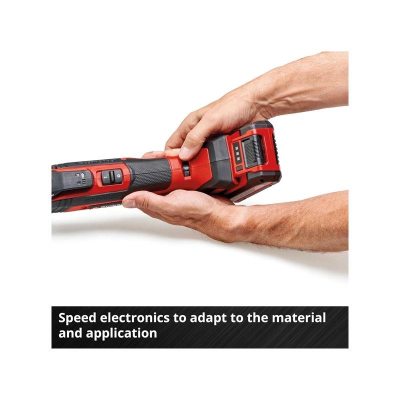 Einhell TP-MG 18 Li BL - Solo Professional Cordless Multi Tool With Accessories 18V Power X-Change Without Battery Black/Red - Image 6