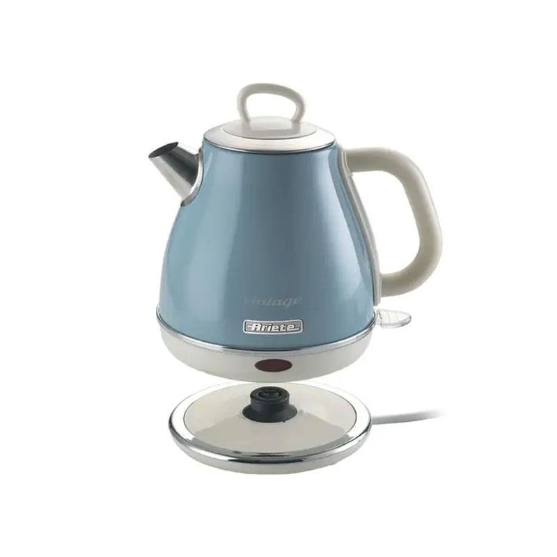 Ariete Vintage Retro Style Cordless Jug Kettle 1600W 1 Litre - Blue - Image 2
