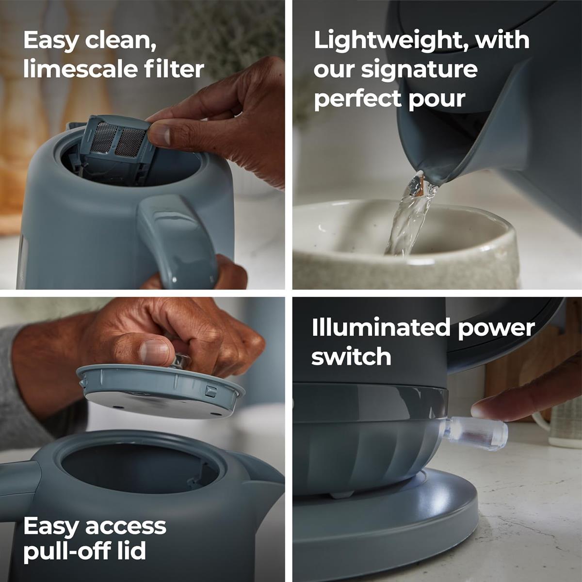 Kenwood Ripple Electric Jug Kettle 1.5 Litre 3000W Cordless 360° Swivel Base Removable Filter Storm Blue - Image 7