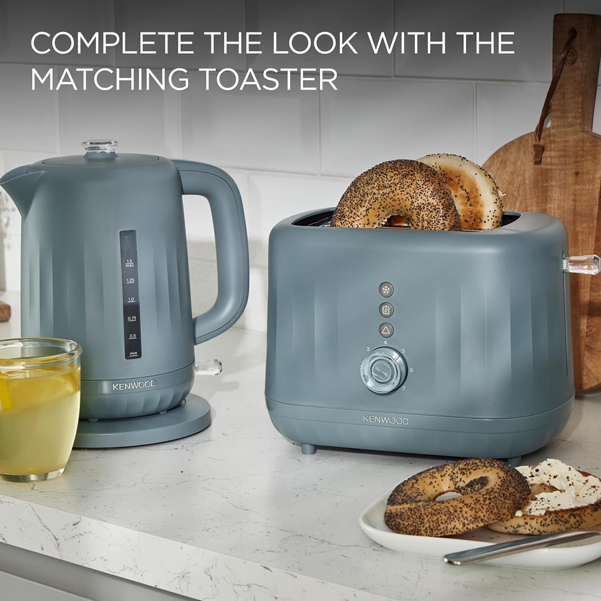 Kenwood Ripple Electric Jug Kettle 1.5 Litre 3000W Cordless 360° Swivel Base Removable Filter Storm Blue - Image 8
