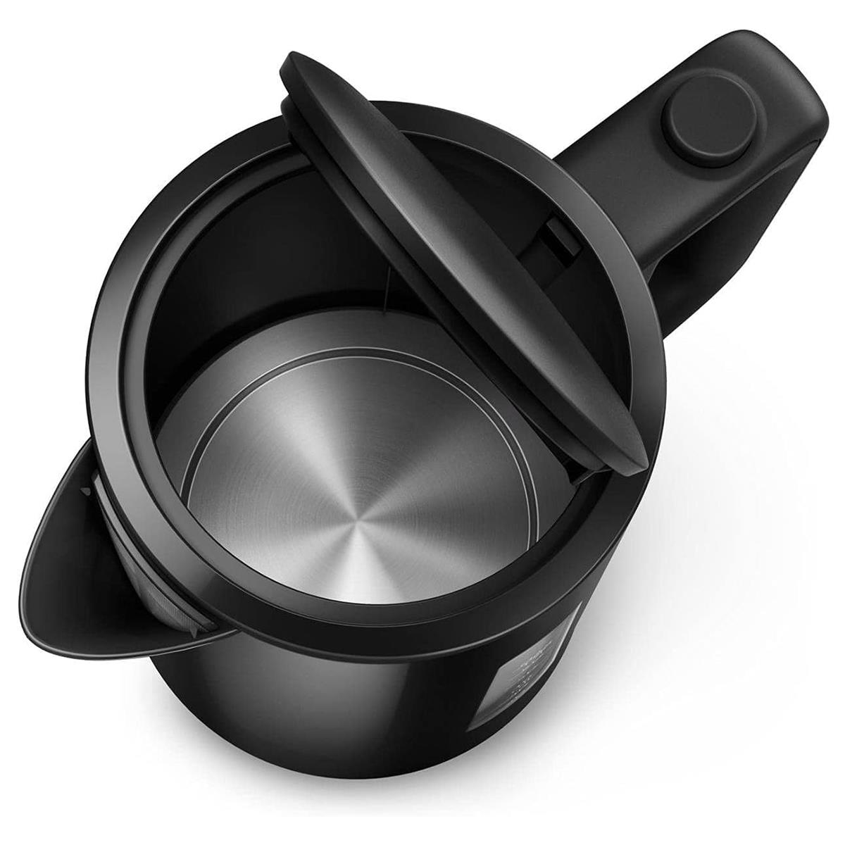 Philips Series 3000 Electric Kettle 1.7 Litre 2200W Plastic Cordless Fast Boil With Removable Filter & Pirouette Base Black - Image 3