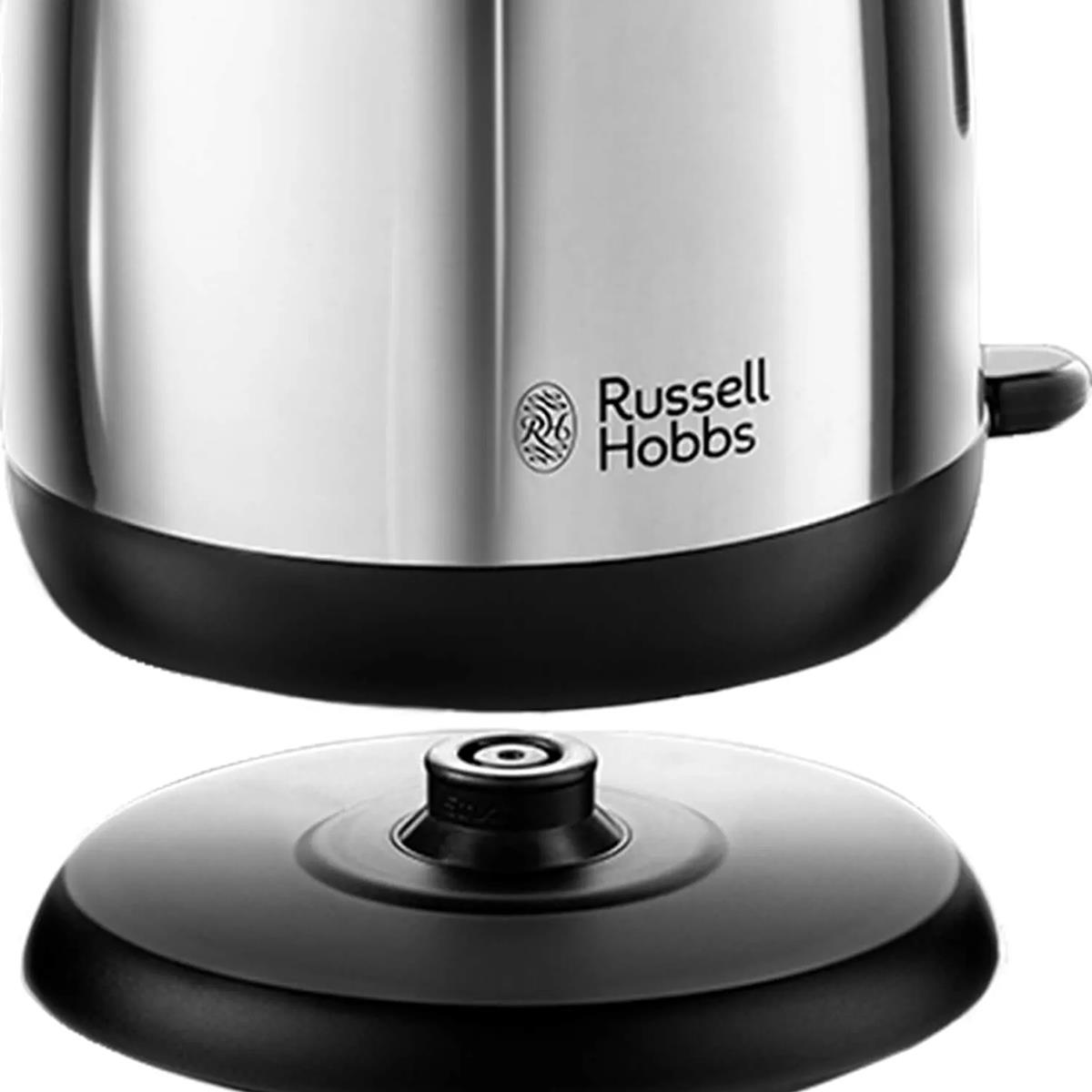 Russell Hobbs Classics Electric Jug Kettle 1.7 Litre 3000W Stainless Steel Rapid Boil With Perfect Pour Spout & Filter Brushed Steel - Image 3