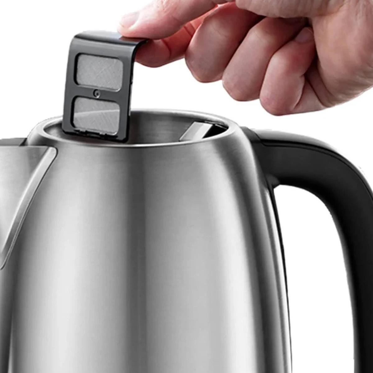 Russell Hobbs Classics Electric Jug Kettle 1.7 Litre 3000W Stainless Steel Rapid Boil With Perfect Pour Spout & Filter Brushed Steel - Image 4