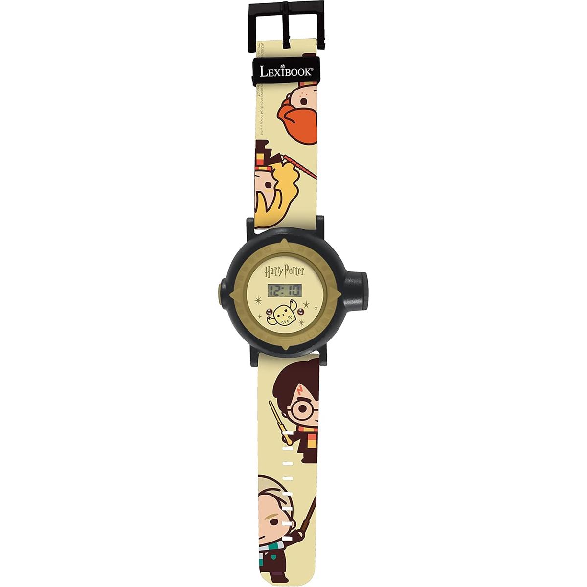 Lexibook Harry Potter Digital Projection Watch Kids Silicone Strap With 20 Image Projector Black And Gold - Image 2