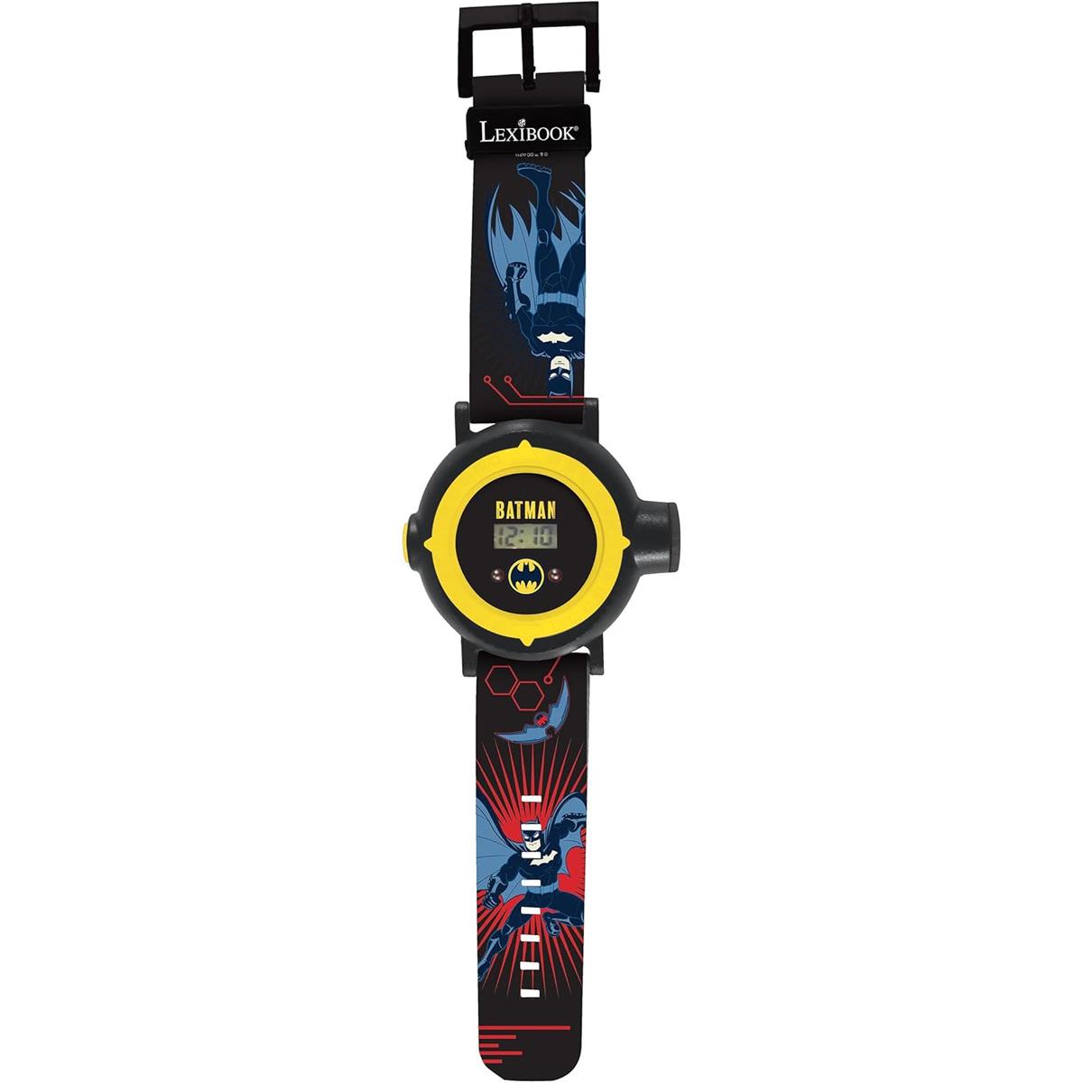 Lexibook Batman Digital Projection Watch Kids Watch With 20 Image Projector Adjustable Strap Red And Blue
