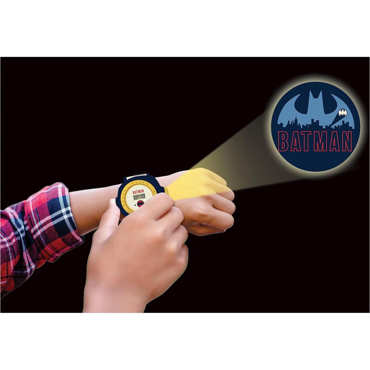 Lexibook Batman Digital Projection Watch Kids Watch With 20 Image Projector Adjustable Strap Red And Blue - Image 2