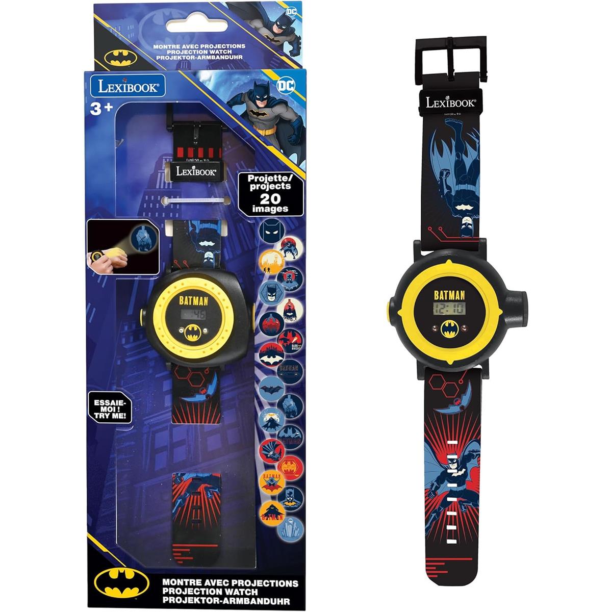 Lexibook Batman Digital Projection Watch Kids Watch With 20 Image Projector Adjustable Strap Red And Blue - Image 4