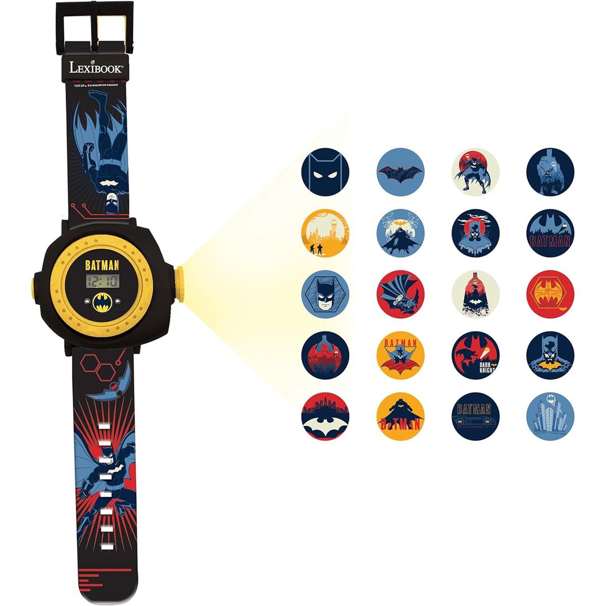 Lexibook Batman Digital Projection Watch Kids Watch With 20 Image Projector Adjustable Strap Red And Blue - Image 5