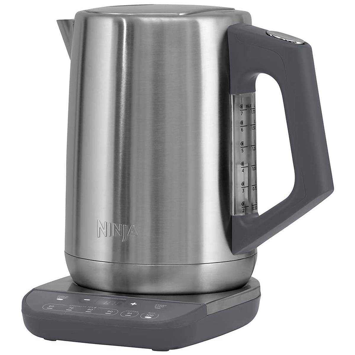 Ninja Perfect Temperature Kettle 1.7L 3000W Stainless Steel With LED Display, Temperature Control And Hold Function Silver