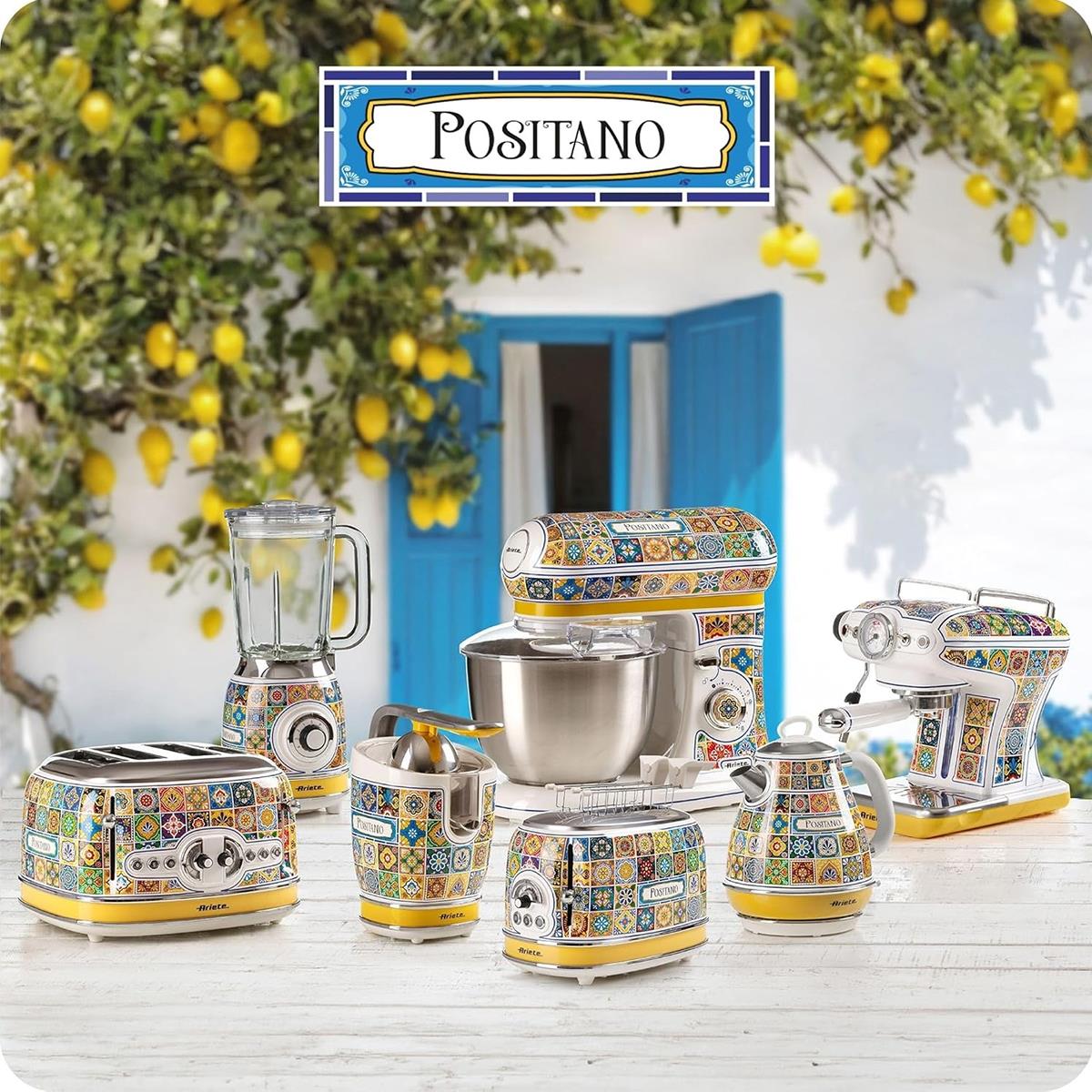 Ariete Positano Electric Retro Jug Kettle 1.7L 2200W Stainless Steel With Italian Tile Design, Anti-Scale Filter And 360° Base - Image 9