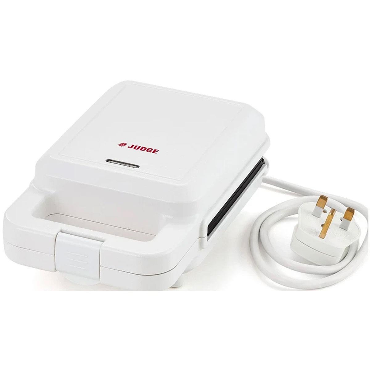 Judge Electricals Mini Grilled Cheese Sandwich Toastie Maker Single Portion Non Stick Coating White - Image 3