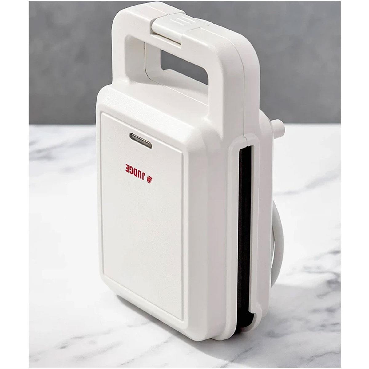 Judge Electricals Mini Grilled Cheese Sandwich Toastie Maker Single Portion Non Stick Coating White - Image 6