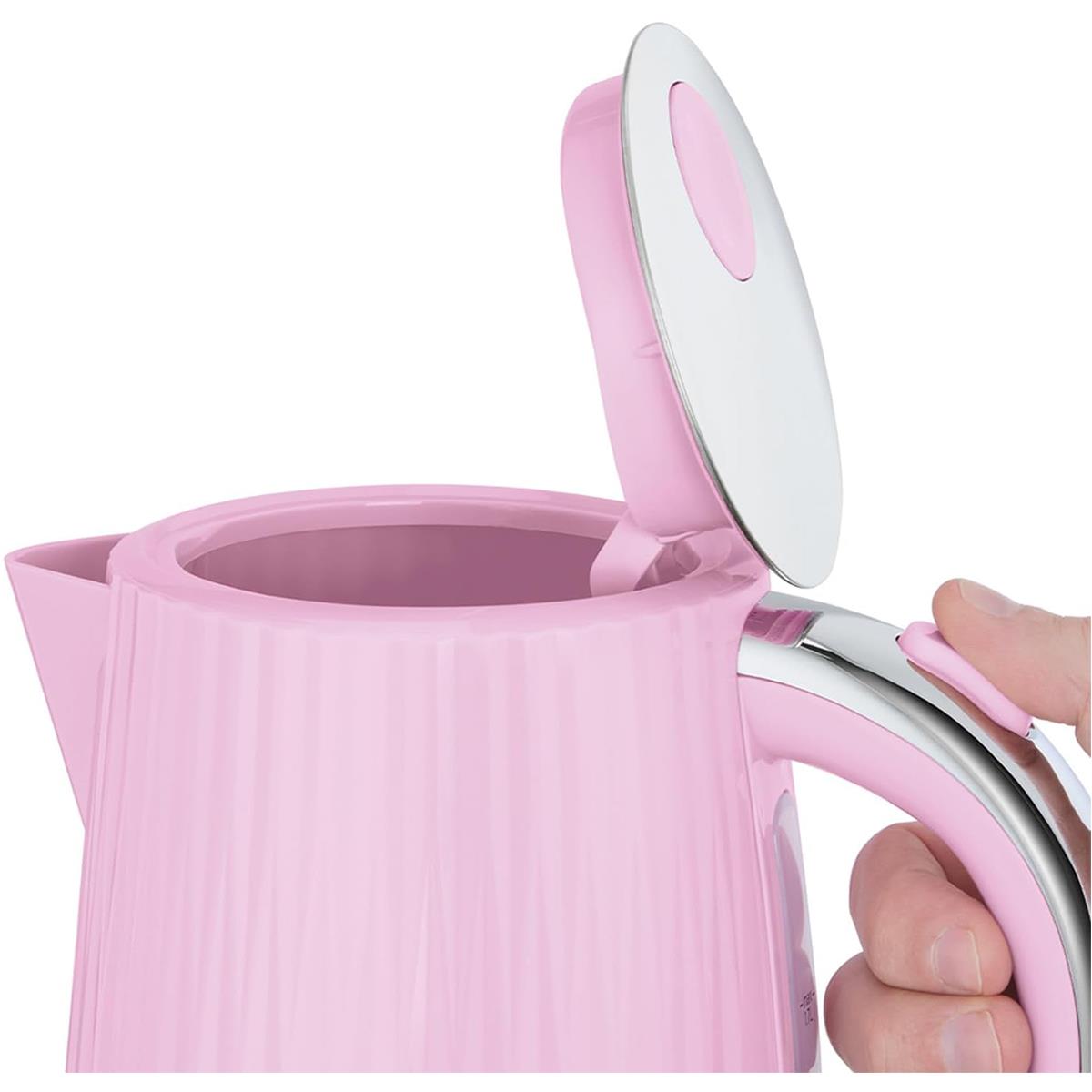Russell Hobbs Eden Electric Kettle 1.7L 3000W Raspberry With Perfect Pour Spout, Washable Filter And 360° Base - Image 4