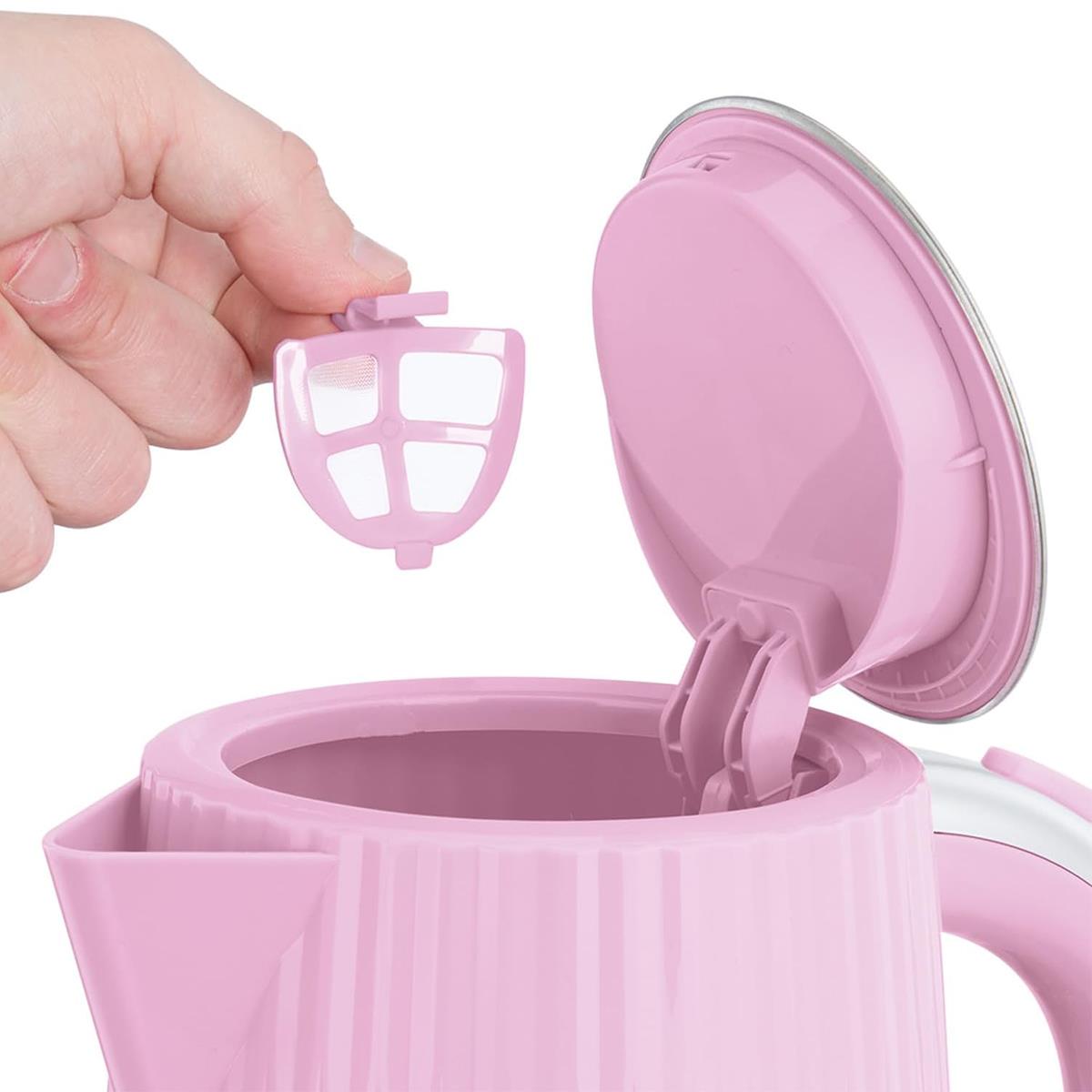 Russell Hobbs Eden Electric Kettle 1.7L 3000W Raspberry With Perfect Pour Spout, Washable Filter And 360° Base - Image 5