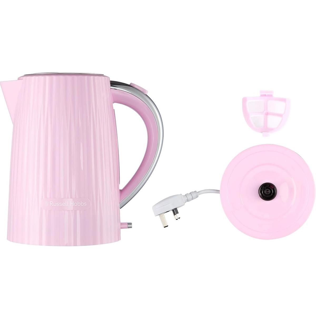 Russell Hobbs Eden Electric Kettle 1.7L 3000W Raspberry With Perfect Pour Spout, Washable Filter And 360° Base - Image 7