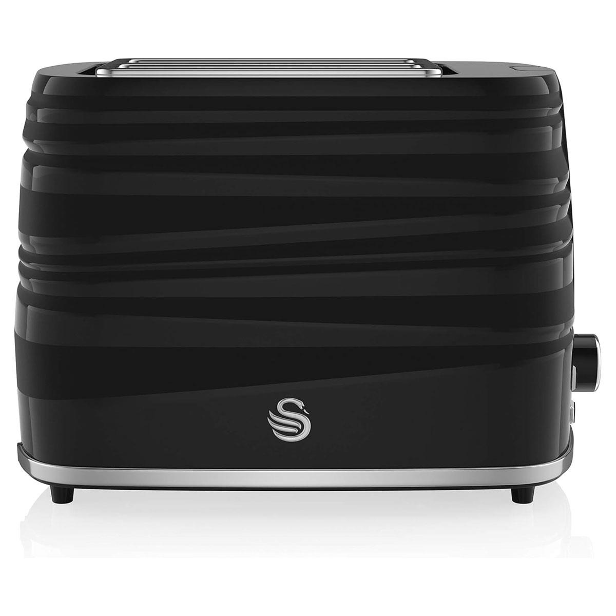 Swan Symphony 2 Slice Toaster 930W Black with 7 Browning Levels High Lift Defrost Reheat & Cancel Functions - Image 6